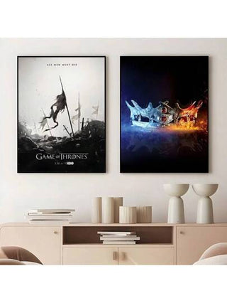 قطعة واحدة من لوحات الحائط بوسترات الحيوانات بنمط البوب،ديناصور الغرب، ملصق فيلم على قماش، طباعة فنية للحائط مقاومة للماء، ديكور منزلي مناسب للغرف و الجدران والصالات والحمامات والمطاعم، قماش عالي الجودة بدون إطار للاستخدام الداخلي والخارجي