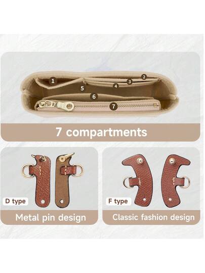 مجموعة 4 قطع من أطقم حزام الحقيبة الصغيرة والمنظم متوافق مع ملحقات التحويل للحقائب مع 1 حزام كتف جلدي ، 1 منظم محفظة من الشعر الأبيض ، 2 قطعة حزام جلدي قابل للتعديل بطول بلا ثقب لتغيير إكسسوار المرأة هدية DIY