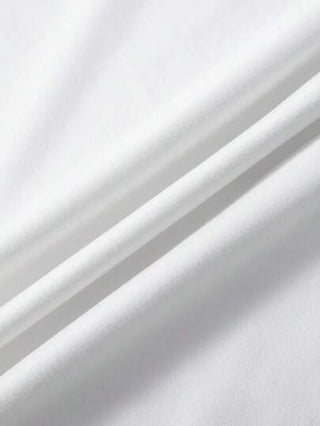 INAWLY تي شيرت كاجوال بأكمام قصيرة مطبوع عليه شعار للمقاسات الكبيرة، تصميم بسيط للصيف