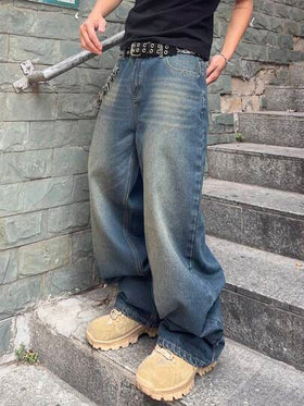 Manfinity EMRG سراويل جينز بسيطة للرجال مناسبة للصيف
