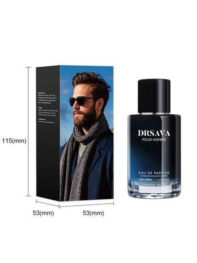 كولونيا رجالية بحجم 1.69 أونصة، عطر منعش وطويل الأمد ذو رائحة غنية، مناسب للمواعدة والحياة اليومية، هدية عيد الأب المثالية