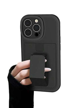 قطعة واحدة من غلاف جراب حامل بطاقات لهاتف iPhone 11 متوافق مع iPhone 15 14 13 12 11 Pro XS Max XR X 6 6S 7، هواتف جالكسي S24 Ultra S23 S22 مع حامل بطاقات في الخلف ووظيفة حامل مغناطيسي غير مرئي