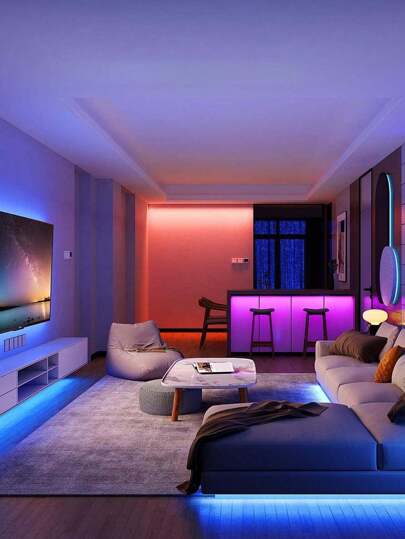 إضاءة شريط LED RGB 5050 بطول 30 متر مع جهاز تحكم عن بعد 24 مفتاح، مناسبة لإضاءة خلفية التلفزيون، غرفة المعيشة، غرفة النوم، ديكور حفلات عيد الميلاد، إضاءة ليلية تعمل بالطاقة عبر USB، إضاءة الليل، ديكور غرفة النوم، طاولة السرير، إضاءة، ديكور الغرفة، غرفة ال