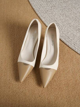 Xin Jing Shoes أحذية كعب عالي موضة جديدة للخريف/الشتاء، متعددة الاستخدامات، مناسبة للعمل أو الارتداء اليومي، أنيقة