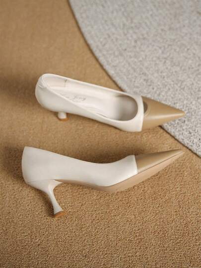 Xin Jing Shoes أحذية كعب عالي موضة جديدة للخريف/الشتاء، متعددة الاستخدامات، مناسبة للعمل أو الارتداء اليومي، أنيقة