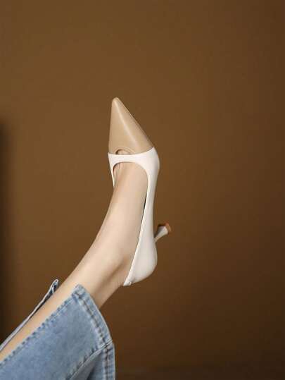 Xin Jing Shoes أحذية كعب عالي موضة جديدة للخريف/الشتاء، متعددة الاستخدامات، مناسبة للعمل أو الارتداء اليومي، أنيقة