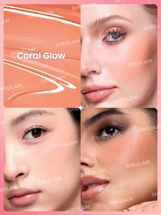 SHEGLAM أحمر خدود سائل "كولور بلوم"-Coral Glow عيد الأب التخرج عيد الميلاد العطلة الربيع الصيف Y2K فاخر أزياء مكياج مستحضرات التجميل حفل شاطئ سفر تخييم في الهواء الطلق المدرسة الحرم الجامعي رحلة مهرجانات ديكور هدية حاضر وردة فتاة تنكر أفضل لون سحر أجواء