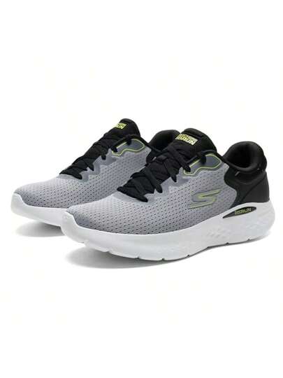 Skechers أحذية الجري الخفيفة للرجال GO RUN LITE، أحذية تدريب منخفضة القمة للتنقل اليومي والارتداء اليومي والسفر الخارجي، 220898-GYBK