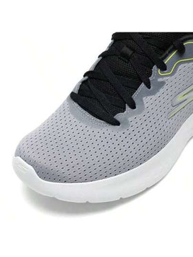 Skechers أحذية الجري الخفيفة للرجال GO RUN LITE، أحذية تدريب منخفضة القمة للتنقل اليومي والارتداء اليومي والسفر الخارجي، 220898-GYBK