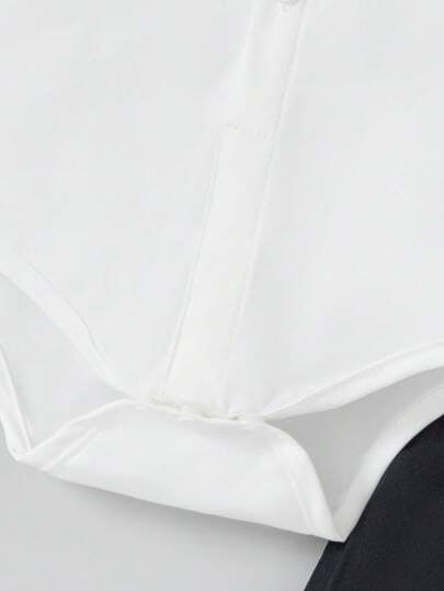 SHEIN مجموعة قميص كم قصير مطبوع بالخيول وسروال قصير للأطفال الصبيان مناسبة لحفلات الزفاف ضيوف الزفاف وحامل الخاتم والصبي؛ يوم عيد الأم الأول للطفل، ملابس متطابقة للعائلة