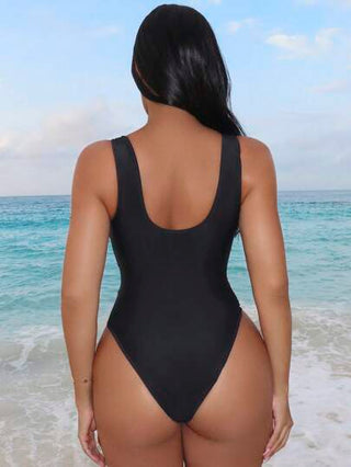 مايوه حريمي قطعة واحدة Swim Lushoire بيكيني أنثوي أسود شبه شفاف من طراز جديد لموسم الصيف