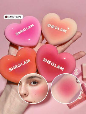 SHEGLAM أحمر خدود Playing Cupid Cream Blush-Emotion 7 Shades متعدد الاستخدامات بلون البرقوق الداكن للشفاه والخدود، كريم شفاه غير دهني قابل للمزج، غير قابل للتلاشي، ذو لمسة نهائية حريرية طبيعية، مكياج وجه غير دهني حمره بلشر علامة تجارية جمال مكياج ميكب مست