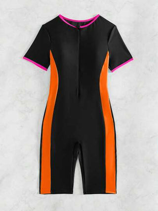 Swim SPRTY جمبسوت سيدات لركوب الأمواج، قصيرة، عديمة الأسلاك، متنوعة الألوان