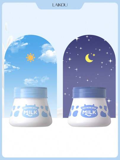 LAIKOU مجموعة كريم الوجه 2 قطعة، استخدم كريم النهار للإشراق في الصباح، استخدم كريم الترطيب في الليل، 55جم+55جم، تغذية عميقة، توحيد لون البشرة، مناسب لجميع أنواع البشرة