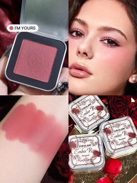 SHEGLAM أحمر خدود كريمي من Ember Rose Eternal Flame-I'M Yours Valentines Gift-علبة أحمر خدود كريمي إلى بودرة-لا يتلاشى-يدوم طويلاً-طبيعي-سهل الاستخدام حمره بلشر علامة تجارية جمال مكياج ميكب مستحضرات تجميل للنساء الفتيات مثالي لفصل الشتاء الربيع مثالي ل- Y