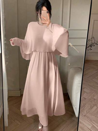 فساتين حريمي DAZY فستان سهرة نسائي متوسط الطول من الشيفون ، أنيق للربيع / الصيف