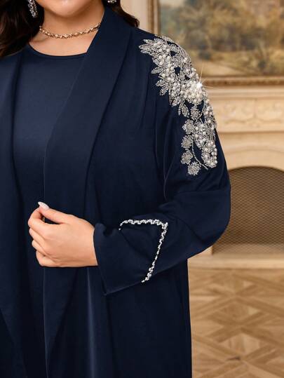 Al Najma عباءة عربية بسيطة وأنيقة للسيدات بمقاسات كبيرة، مناسبة للصيف، ثوب محتشم
