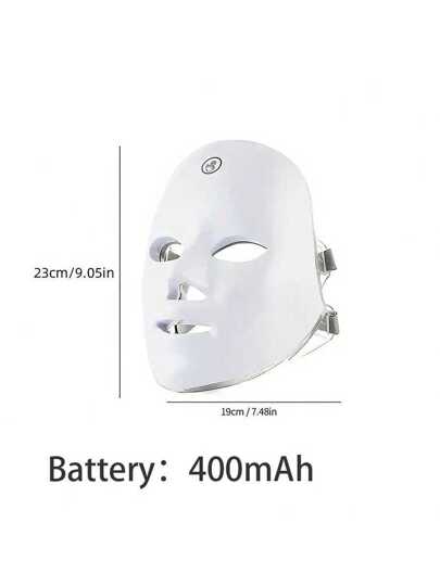 قناع وجه علاجي ب- 7 ألوان - قابل للشحن عبر USB، خالي من العطور، درجة صالون للعناية المنزلية - هدية عيد مثالية للنساء