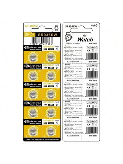 10 ~ 50قطعة خلايا عملة 1.55 فولت AG9 50 مللي أمبير، LR936 394 SR936SW CX194 LR45 G9A 194 394A SR936 L936F للسارعات الإلكترونية والألعاب والأجهزة عن بعد