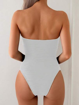 مايوه حريمي قطعة واحدة Swim Chiccia بدلة سباحة نسائية كاجوال صيفية بسحاب خلفي مفتوح وتصميم مفرَّغ مثير