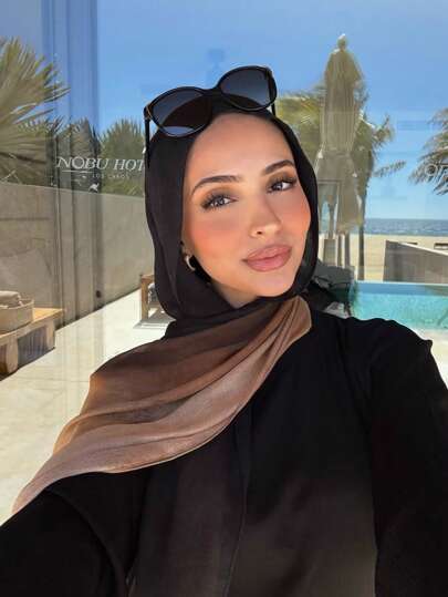 وشاح/عصابة رأس نسائية بطبعة مائية بوهيمية، مناسبة للارتداء اليومي والخارجي، يمكن استخدامها كفستان أو عصابة رأس قطعة واحدة