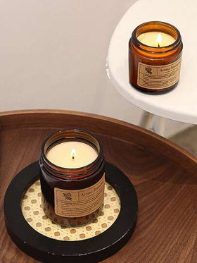 1 قطعة شمعة معطرة زجاجية كريمة بطراز رجعي، شمع نباتي طبيعي بدون دخان، إضاءة دافئة، عطر نباتي، مناسبة كهدية لصديقة أو أصدقاء، عيد الحب، حفل زفاف رومانسي، هدايا عيد الميلاد، ديكور، مناسبات عطلات، تجمعات عطلات، متوفرة بعدة عطور، أفضل خيار للهدايا.