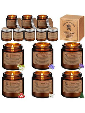 1 قطعة شمعة معطرة زجاجية كريمة بطراز رجعي، شمع نباتي طبيعي بدون دخان، إضاءة دافئة، عطر نباتي، مناسبة كهدية لصديقة أو أصدقاء، عيد الحب، حفل زفاف رومانسي، هدايا عيد الميلاد، ديكور، مناسبات عطلات، تجمعات عطلات، متوفرة بعدة عطور، أفضل خيار للهدايا.