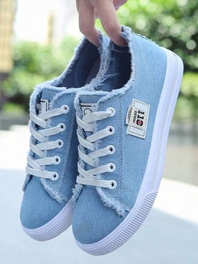 أحذية نسائية مسطحة قابلة للتهوية، أحذية رياضية بمنصة أنيقة، مناسبة لجميع المواسم