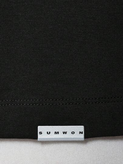 SUMWON تي شيرت صيفي فضفاض بطباعة رسمة الصبار ذو طابع الصحراوي، طراز الموضة الكاجوال لشباب الشوارع والسكيت بورد ، بيان الثقافة الشبابية