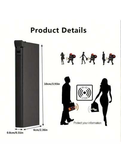 محفظة ألومنيوم نحيفة مقاومة للتجسس RFID للرجال والنساء - باللون الأسود مع تصميم طباعة قطة جذابة ، محمل بحامل بطاقات قابل للطي ، حماية مضادة للسرقة ، مناسبة للأعمال وبطاقات الائتمان ، محفظة نسائية صغيرة ، محفظة بطاقات