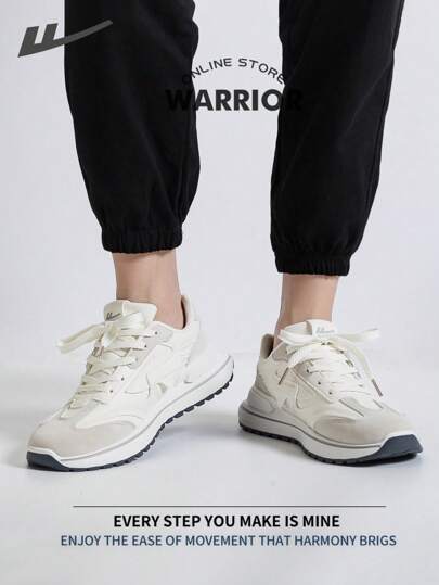 WARRIOR أحذية رياضية قابلة للتنفس للرجال، خفيفة الوزن ومريحة، تصميم متواضع وعصري، مناسبة للارتداء طوال العام، مقاومة للتآكل والارتداء اليومي، أحذية تدريب وركض