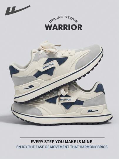 WARRIOR أحذية رياضية قابلة للتنفس للرجال، خفيفة الوزن ومريحة، تصميم عصري وبسيط، مناسبة للارتداء طوال العام، مقاومة للتآكل والارتداء اليومي، أحذية تدريب وركض