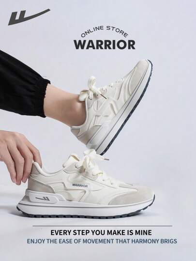WARRIOR أحذية رياضية قابلة للتنفس للرجال، خفيفة الوزن ومريحة، تصميم متواضع وعصري، مناسبة للارتداء طوال العام، مقاومة للتآكل والارتداء اليومي، أحذية تدريب وركض