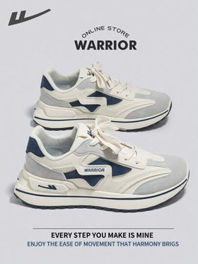 WARRIOR أحذية رياضية قابلة للتنفس للرجال، خفيفة الوزن ومريحة، تصميم عصري وبسيط، مناسبة للارتداء طوال العام، مقاومة للتآكل والارتداء اليومي، أحذية تدريب وركض