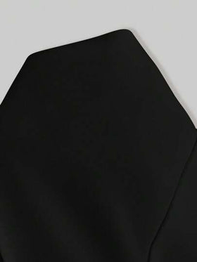 SHEIN LUNE معطف كاجوال أنيق للسيدات بخصر سحاب صلب، لباس عمل، للتخرج