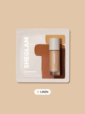 SHEGLAM عينة كريم أساس مرطب من Skinfinite-ديكور من الكتان لعيد الحب هدية حب شتاء مكياج حفلة شاطئ سفر عطلة تخييم في الهواء الطلق هدية وردة فتاة الموضة رأس السنة مستحضرات تجميل تنكرية أفضل رحلة مهرجانات لون فاخر سحر الحرم الجامعي المدرسة أجواء Cny علامة تجا