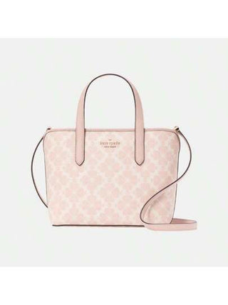 Kate Spade كيس حمل كبير للنساء، طباعة زهرية على شكل البلوط، حقيبة كتف كبيرة للعمل، حقيبة زهرية جميلة مع سحاب إغلاق