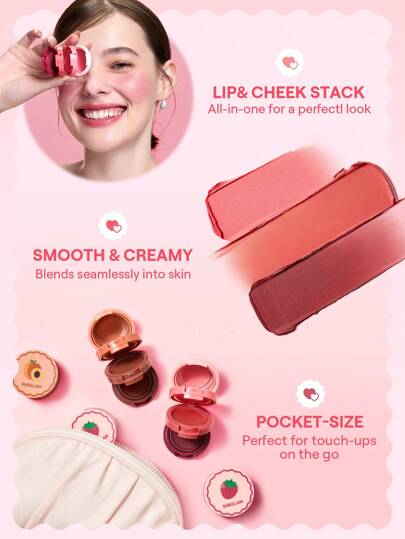 SHEGLAM مجموعة كريم الخدود والشفاه 