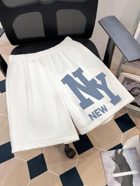 SHEIN طقم ملابس علوية كم قصير وشورت مطبوع مريح فضفاض وعملي للمراهقين