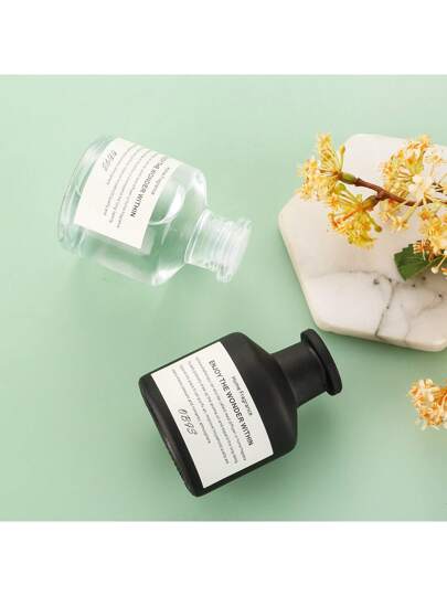 5 قطع (1 زجاجة زيت عطري + 4 عيدان خيزران) طقم عطر منزلي بدون لهب، عطر طويل الأمد، مناسب لغرفة النوم والحمام وغرفة المعيشة، عطر أروماثيرابي، معطر هواء، موزع عطر، هدية، ديكور منزلي