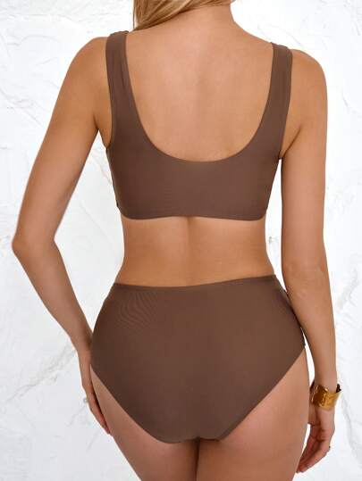 Swim Chiccia مجموعة من3قطع بحريَّة (شايني) للسباحة في الصيف، بوركيني ذات أكمام طويلة، بتصميم ومطبوع باللون المتدرج، جمبسوت طويلة وفستان شاطئ