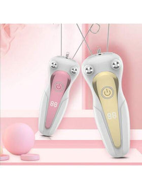 قطعة واحدة إزالة شعر الوجه الكهربائية لإناث قابل للشحن عبر USB - ماكينة حلاقة الوجه بدون ألم للذقن والشفاه والذراعين والساقين، ببطارية ليثيوم سعة 500 مللي أمبير، ناعم وسلس، هدية مثالية للعطلات - مزيل الشعر