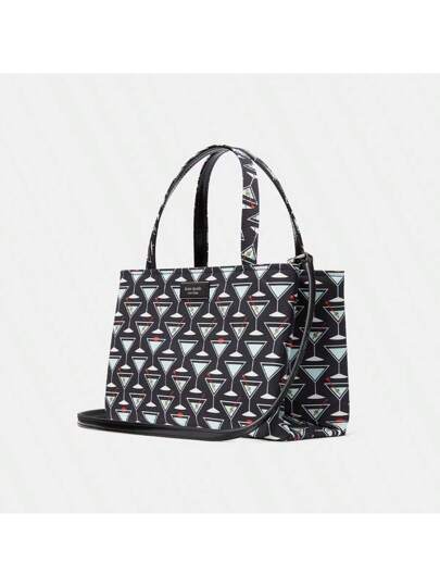 Kate Spade حقيبة تسوق كبيرة للنساء بتصميم بسيط، حقيبة كبيرة فسيحة مع مقبض علوي وسيور كتف طويلة، مناسبة للمكتب وللتنقلات اليومية