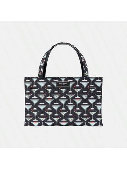 Kate Spade حقيبة تسوق كبيرة للنساء بتصميم بسيط، حقيبة كبيرة فسيحة مع مقبض علوي وسيور كتف طويلة، مناسبة للمكتب وللتنقلات اليومية