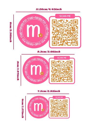 96 ملصق شفاف مخصص برمز الاستجابة السريعة QR ، ملصقات شخصية للترويج والدعاية التجارية، مناسبة للطهي والترويج للمنتجات ووسائل التواصل الاجتماعي وتنظيم الحفلات، مقاومة للماء والتمزق، تستخدم للأعمال والحفلات والهدايا وحفلات عيد الميلاد والمدرسة