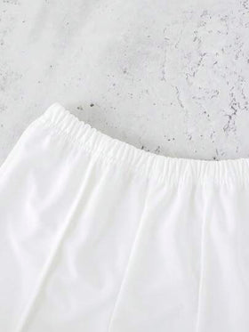 SHEIN 2 قطعة مجموعة شورت قصير عادي مطبوع بحروف للفتيان المراهقين، مناسب للارتداء اليومي والرياضي