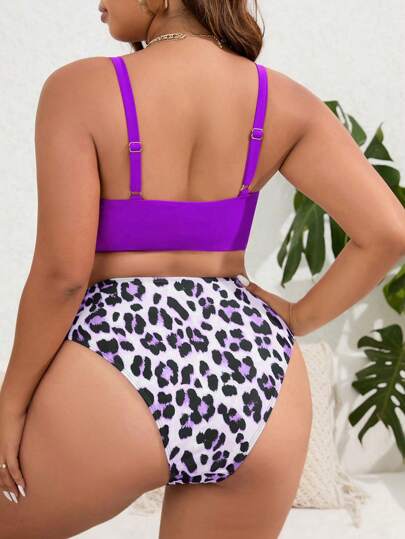 Swim SXY مجموعة بكيني حمالات إسباجيتي بطبعات وألوان عشوائية، سواء لقطع الأحجام الكبيرة للنساء أو للأوقات العادية والرحلات