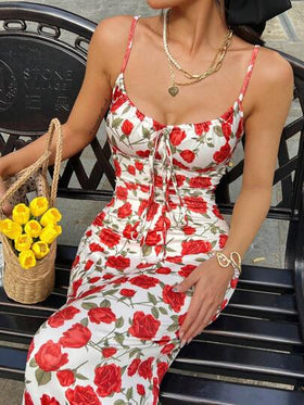 Serisse فستان نسائي بطول متوسط، بسيط وعصري، مناسب للصيف