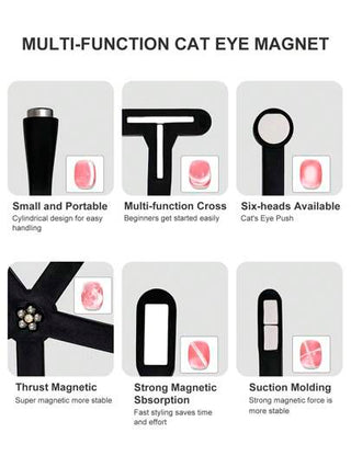 Beautizon Nailartlab 1 قطعة أدوات متعددة الوظائف لطلاء الأظافر بطريقة عين القطة، أدوات صالون الأظافر الجل الأشعة فوق البنفسجية، مناسب للاستخدام المنزلي وصالونات الأظافر DIY