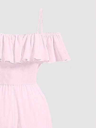 SHEIN Explorewe البدلة الحريمي ذات الكتف المفتوح الأسود ، صيفي